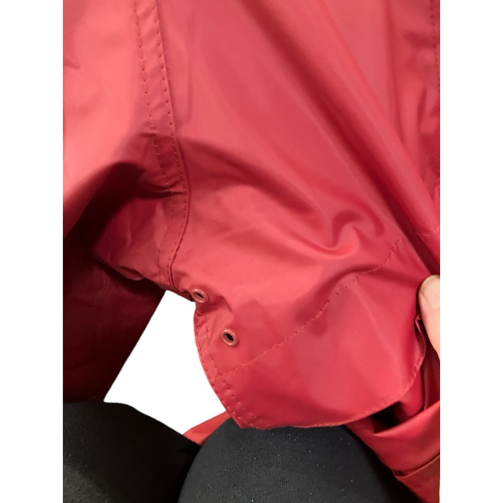 Misty Harbor Red Slicker Hooded Lined Raincoat XL - Picture 8 of 10